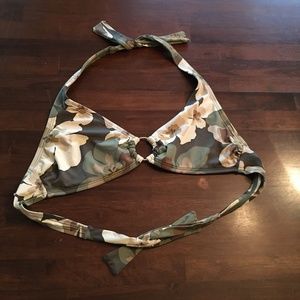 Gap camo halter bikini top L